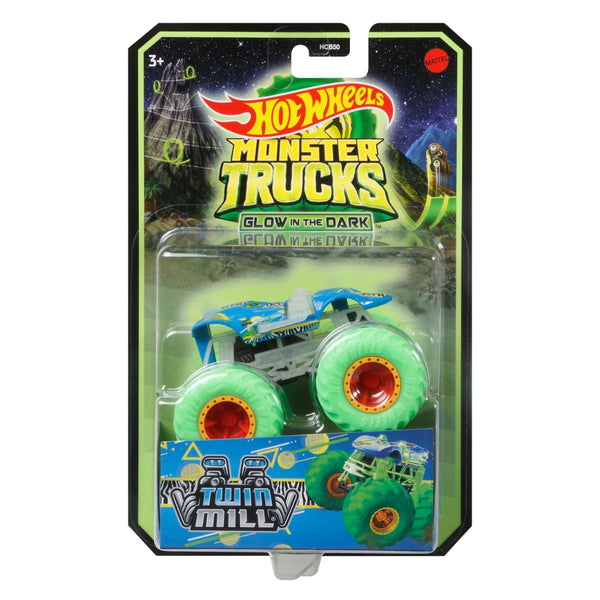 HOT WHEELS MONSTER TRUCKS GLOW IN THE DARK - TWIN MILL