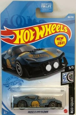 HOT WHEELS BASIC 184/250 - ROD SQUAD SERIES - MUSCLE AND BLOWN #5 OF 5