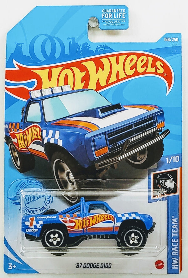 HOT WHEELS BASIC 168/250 - HW RACE TEAM SERIES - 87 DODGE D100 #1 OF 10