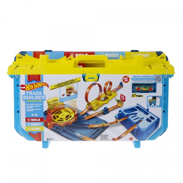 HOT WHEELS TRACK BUILDER UNLIMITED RAPID LAUNCH BUILDER BOX