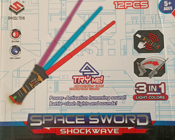 FIRING AGAIN SPACE SWORD SHOCKWAVE RETRACTABLE ELECTRONIC LIGHTSABER