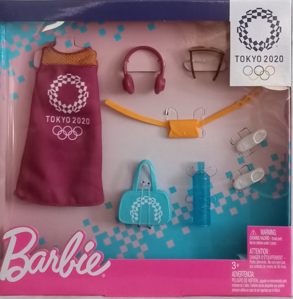 BARBIE LICENSED FASHION ACCESSORIES PACK TOKYO 2020 GJG33