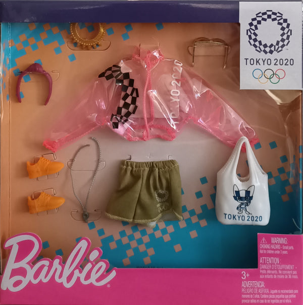 BARBIE LICENSED FASHION ACCESSORIES PACK TOKYO 2020 GJG34