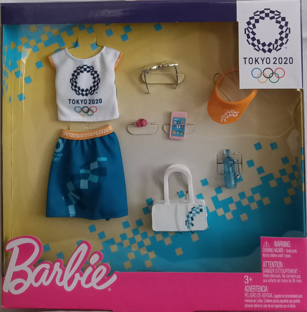 BARBIE LICENSED FASHION ACCESSORIES PACK TOKYO 2020 GJG35