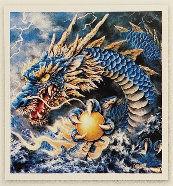 DIAMOND PICTURE KIT WITH 5D CRYSTAL BEADS - BLUE DRAGON 30X40CM