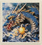 DIAMOND PICTURE KIT WITH 5D CRYSTAL BEADS - BLUE DRAGON 30X40CM