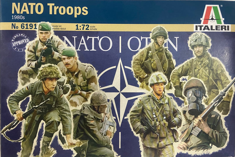 ITALERI 6191 NATO TROOPS 1980s 1:72 PLASTIC MODEL KIT