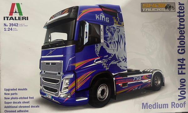 ITALERI 3942 VOLVO FH4 GLOBETROTTER 2012 MEDIUM ROOF 1:24 PLASTIC MODEL KIT