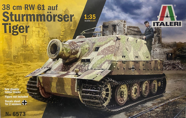 ITALERI 6573 38CM RW 61AUF STURMMORSER TIGER 1:35 PLASTIC MODEL TANK KIT