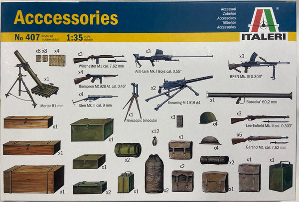 ITALERI 407 ACCESSORIES SET 1/35