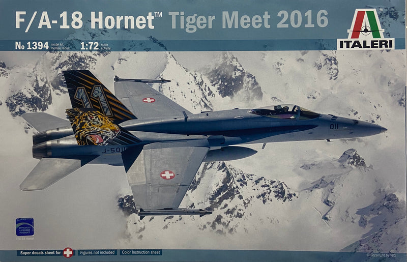 ITALERI 1394 F/A-18 HORNET TIGER MEET 2016 MODEL PLANE JET 1/72