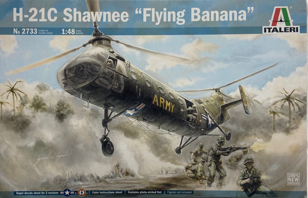 ITALERI 2733 H 21C SHAWNEE FLYING BANANA MODEL HELICOPTER 1/48