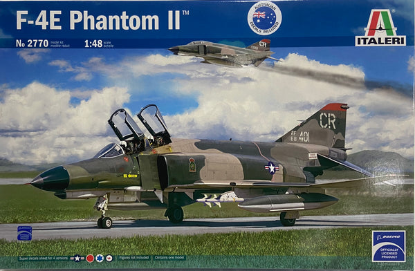 ITALERI 2770 F-4E PHANTOM II  JET 1:48 PLASTIC MODEL KIT