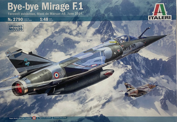 ITALERI 2790 BYE BYE MIRAGE F1 MODEL PLANE JET 1/48