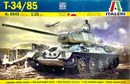 ITALERI 6545 T-34/85 TANK 1/35 PLASTIC MODEL KIT