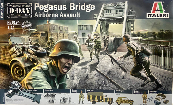 ITALERI 6194 PEGASUS BRIDGE AIRBORNE ASSAULT MODEL KIT 1/72