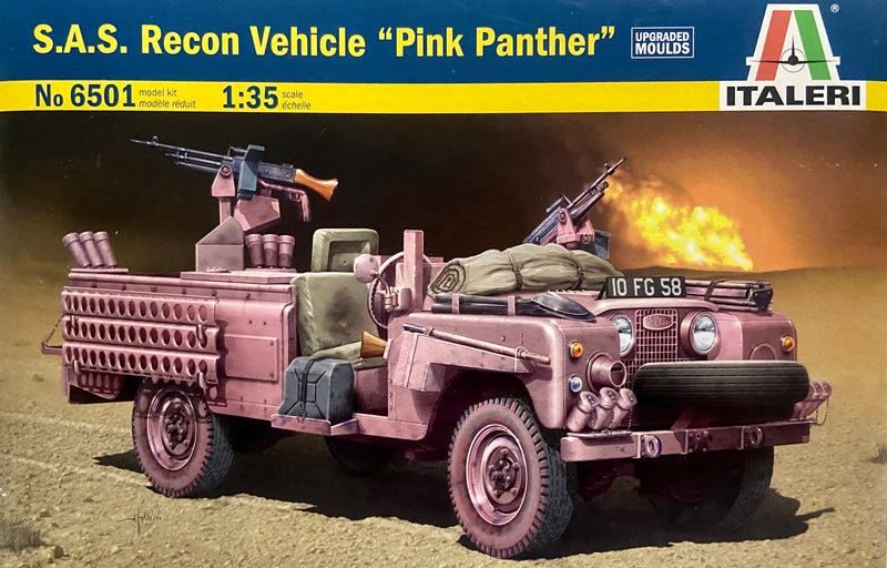 ITALERI 6501 S.A.S. RECON VEHICLE PINK PANTHER MODEL CAR 1/35