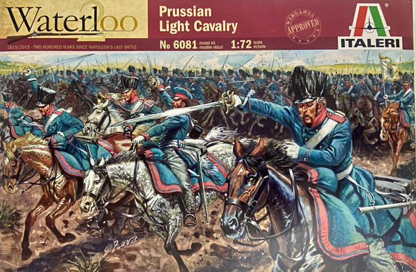 ITALERI 6081 WATERLOO PRUSSIAN LIGHT CAVALRY MODEL FIGURES 1/72