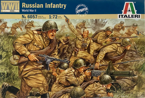 ITALERI 6057 RUSSIAN INFANTRY MODEL FIGURES 1/72 SCALE PLASTIC MODEL KIT