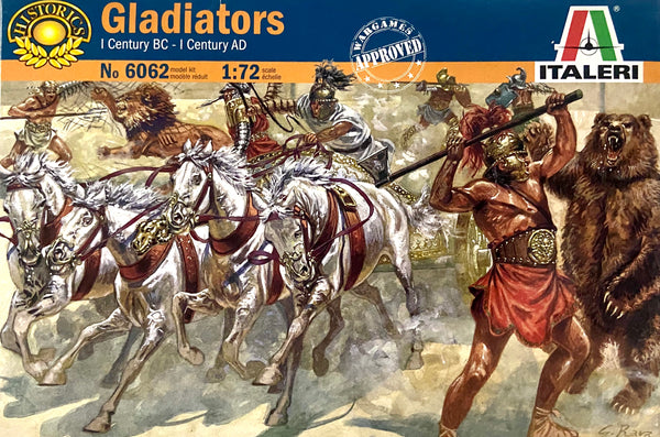 ITALERI 6062 GLADIATORS PLASTIC MODEL KIT FIGURES 1/72