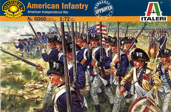 ITALERI 6060 AMERICAN INFANTRY AMERICAN INDEPENDENCE WAR MODEL FIGURES 1:72