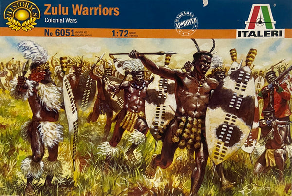 ITALERI 6051 ZULU WARRIORS MODEL FIGURES 1/72 SCALE PLASTIC MODEL KIT