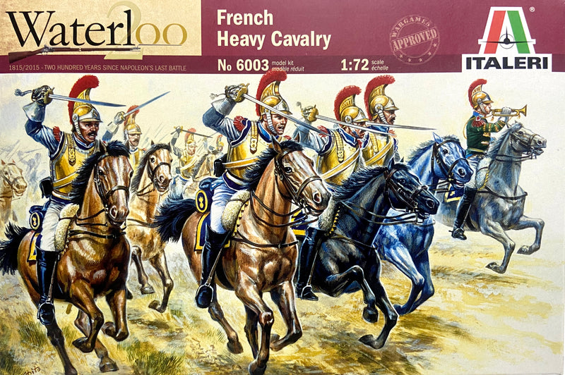 ITALERI 6003 WATERLOO FRENCH HEAVY CALVARY MODEL FIGURES 1/72