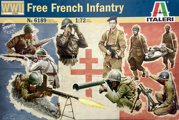 ITALERI 6189 FREE FRENCH INFANTRY MODEL FIGURES 1/72