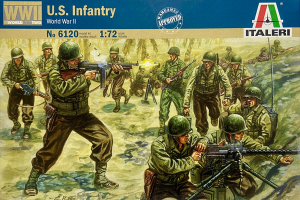 ITALERI 6120 WW2 US INFANTRY MODEL FIGURES 1/72