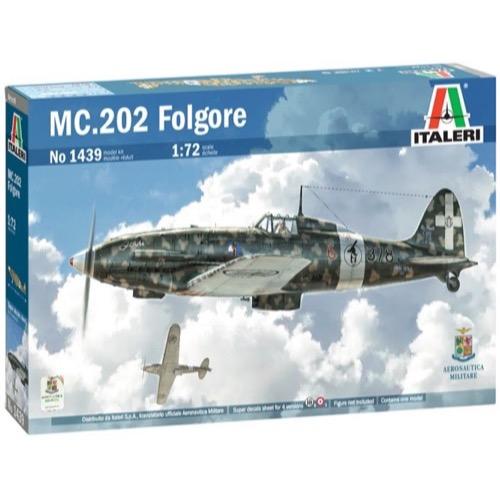 ITALERI 1439 MC.202 FOLGORE 1/72 SCALE PLASTIC MODEL KIT