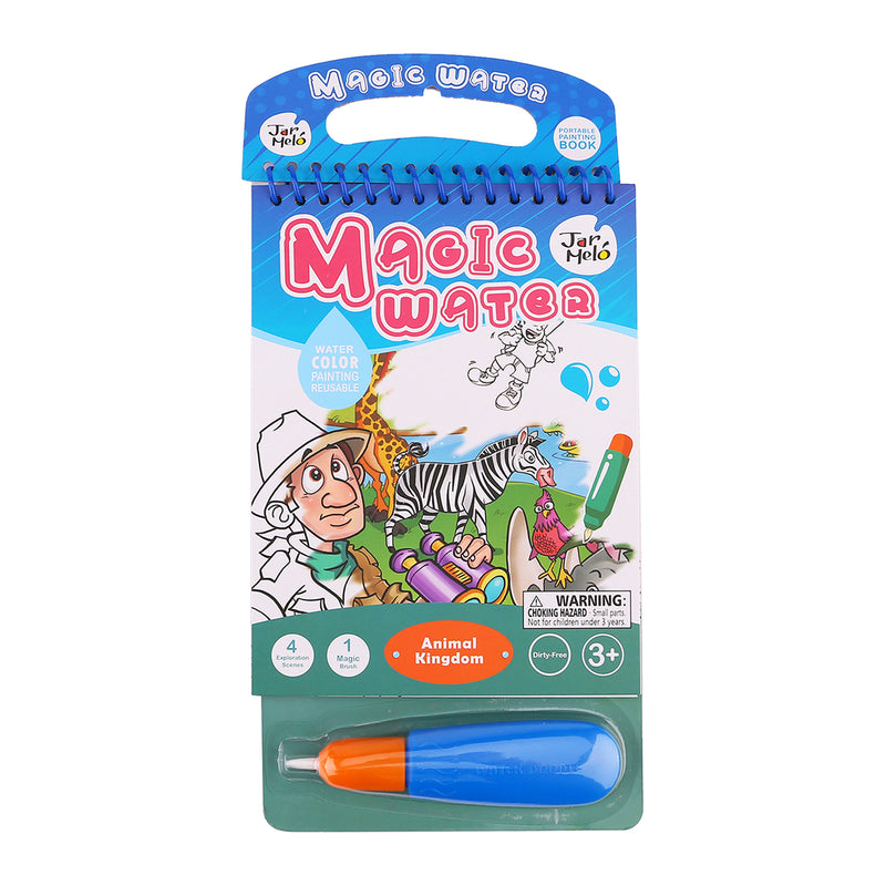 JAR MELO MAGIC WATER PORTABLE PAINTING BOOK ANIMAL KINGDOM