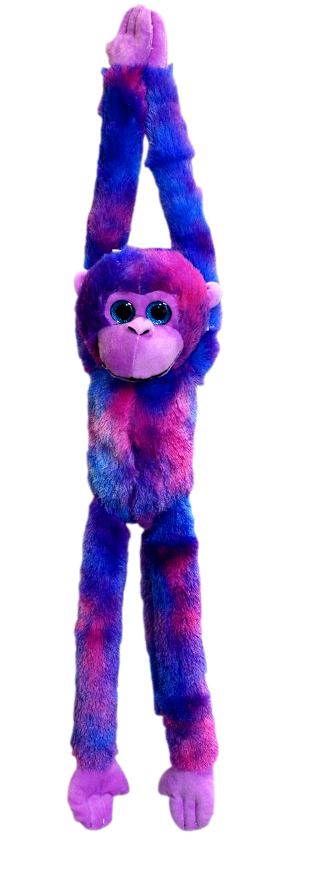 COTTON CANDY JG005 HANGING MONKEY ORAH PINK BLUE PURPLE PLUSH