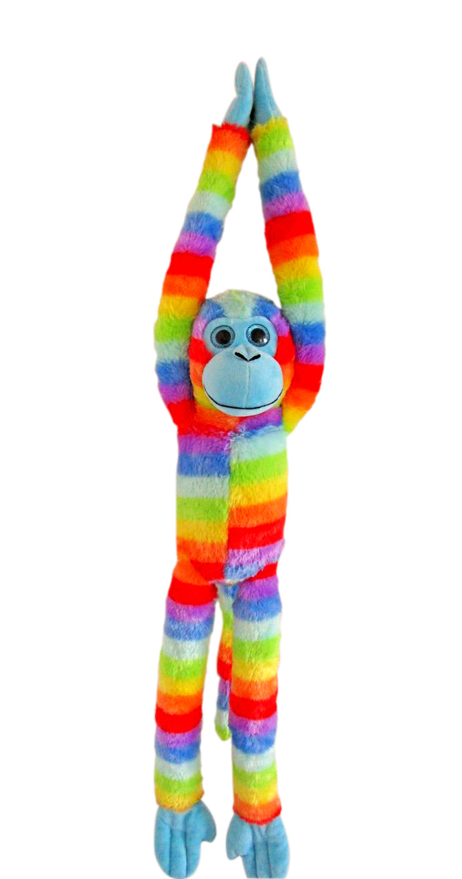 COTTON CANDY JG297 HANGING MONKEY JESS RAINBOW PLUSH