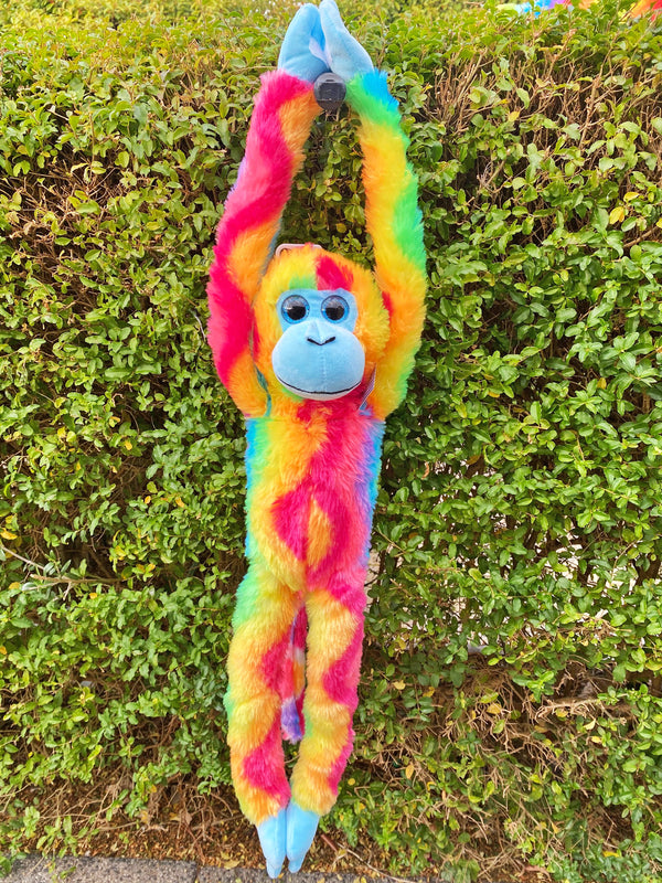 COTTON CANDY JG300 HANGING MONKEY SYLVIA RAINBOW PLUSH