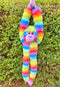 COTTON CANDY JG301 HANGING MONKEY JANETTE RAINBOW PLUSH