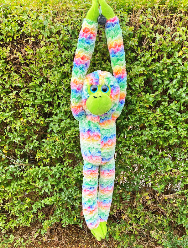 COTTON CANDY JG303 HANGING MONKEY SUNSHINE RAINBOW PLUSH