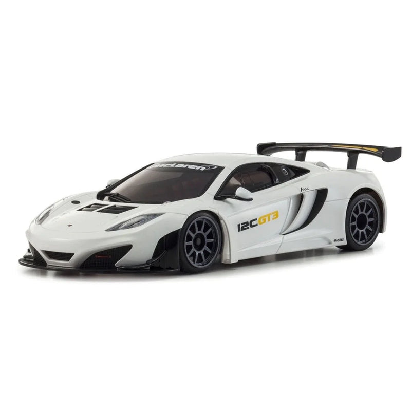 KYOSHO 32343W MINI-Z RWD MR-03 READYSET MCLAREN 12C GT3 2013 WHITE RTR 2WD ELECTRIC REMOTE CONTROL TOURING CAR