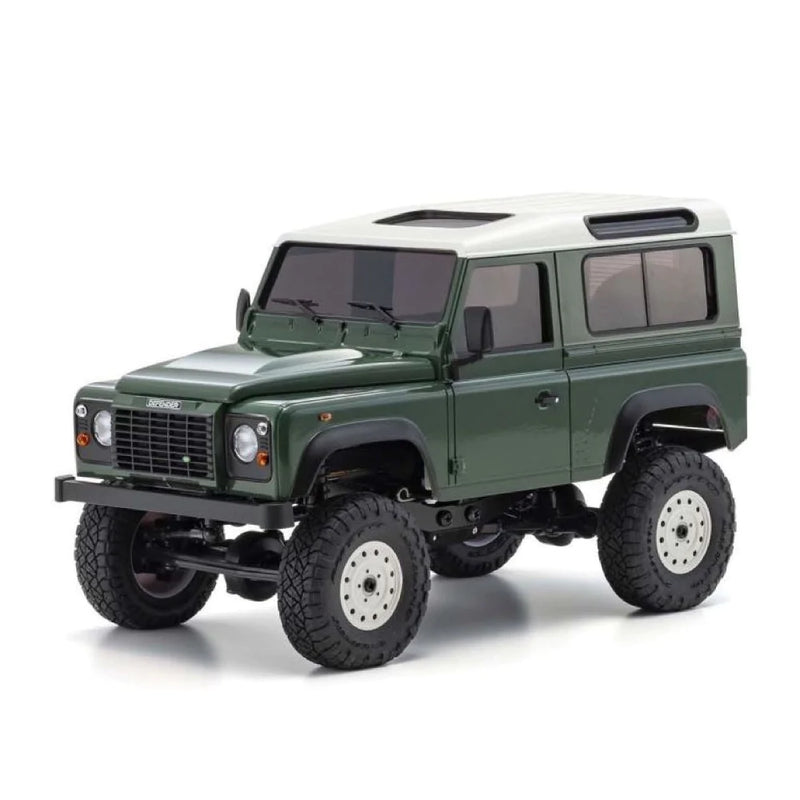 KYOSHO 32529GR 1/24 SCALE MINI-Z 4X4 MX-01 READYSET LAND ROVER DEFENDER 90 CONISTON GREEN READY TO RUN ELECTRIC RC CRAWLER