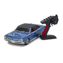 KYOSHO 34431T2 1/10 EP 4WD FAZER MK2 1968 PONTIAC GTO RC CAR TYROL BLUE BRUSHED READY TO RUN REQUIRES 7.2V - 8.4V NIMH OR 2S LIPO BATTERY