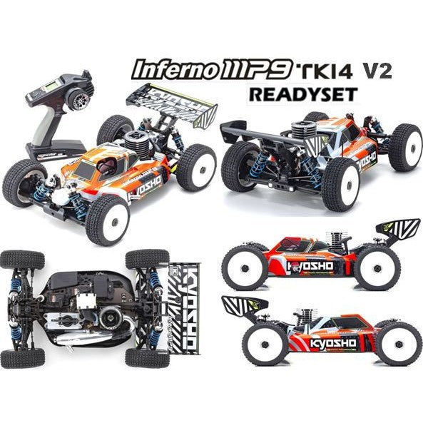 KYOSHO 33021 1:8 SCALE GP 4WD R/S INFERNO MP9 TKI4 V2 - WITH KT331P NITRO RC CAR