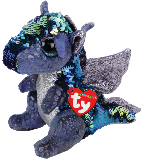 TY BEANIE BOOS FLIPPABLES KATE DRAGON MEDIUM