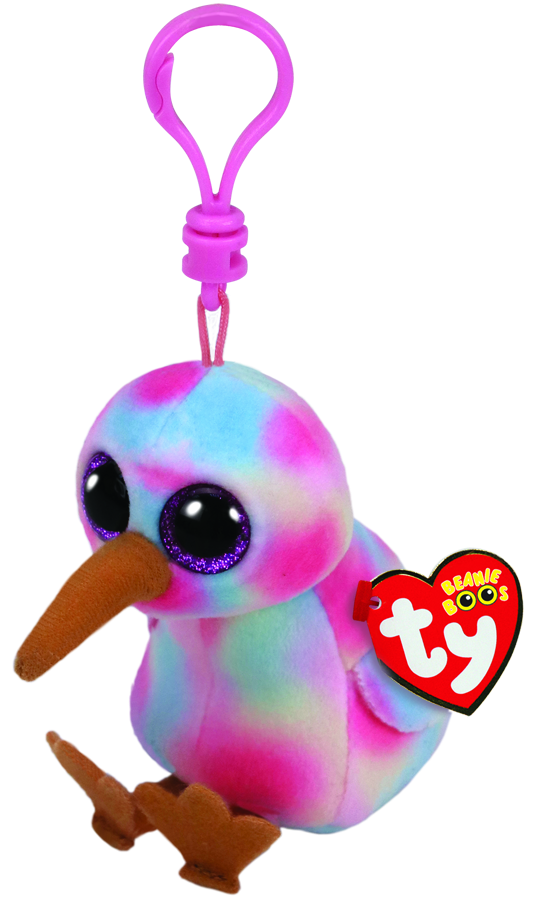 TY BEANIE BOOS KIWI MULTICOLOUR  CLIP