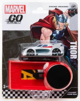 MARVEL GO COLLECTION RACING SERIES LAUNCHER WITH CAR ASSORTED