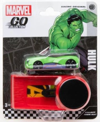 MARVEL GO COLLECTION RACING SERIES LAUNCHER WITH CAR ASSORTED