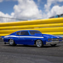 LOSI 01023T1 1970 CHEVELLE MINI NO PREP DRAG CAR READY TO RUN REMOTE CONTROL CAR BLUE