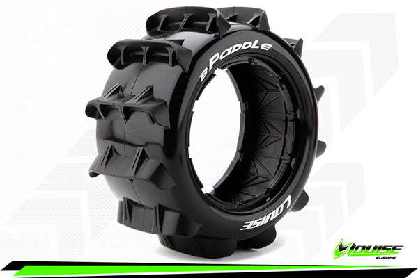 LOUISE TIRES L-T3280I B-PADDLE 1/5 SCALE BUGGY REAR SPORT WITH BLACK FOAM INSERT TYRES SUIT BAJA 5B ONE PAIR