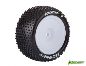 LOUISE TYRES L-T3172VI E-HORNET 4WD REAR TIRES WITH SUPER SOFT COMPOUND 2.2 INCH REAR INSERTS FOR 1/10 SCALE BUGGY