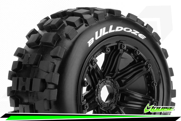 LOUISE LT3268B BULLDOZE  FRONT 1/5 SCALE WHEELS AND TIRES TO SUIT A BAJA 5B INCLUDES 1 PAIR OF TYRES