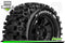 LOUISE LT3297B X UPHILL MOUNTED BLACK SPORT RIM AND TYRE SUITS X MAXX 24MM HEX
