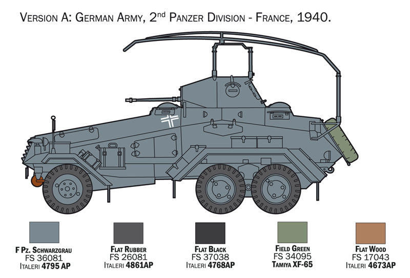 ITALERI 6433 SD. KFZ. 232 6 RAD 1/35 SCALE PLASTIC MODEL KIT